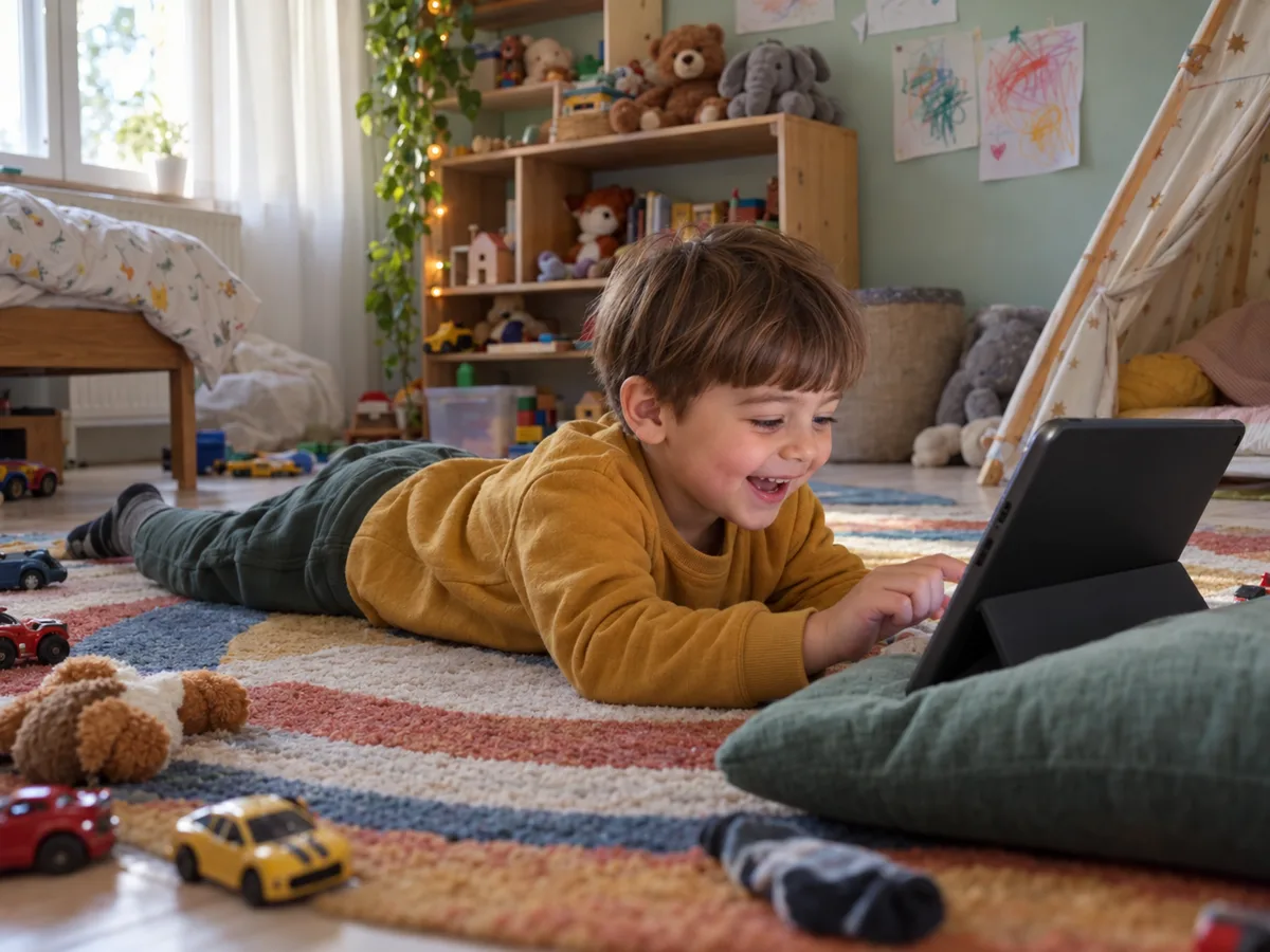 A preschooler exploring on Fedu